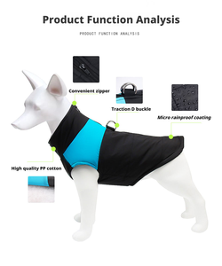 Winterjas voor honden, polyester/katoen, waterdicht, maat <span class=keywords><strong>XXL</strong></span>, kleding voor grote honden, kleding voor middelgrote en grote honden - Product Image 4