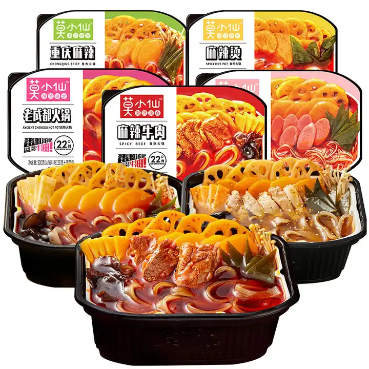 convenient self-heating spicy vegetarian hot pot