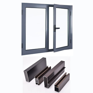 Nhà máy ban đầu của nhà sản xuất Anodized gỗ hạt nhôm đùn hồ sơ sơn tĩnh điện cho cửa sổ và cửa ra vào - Product Image 3