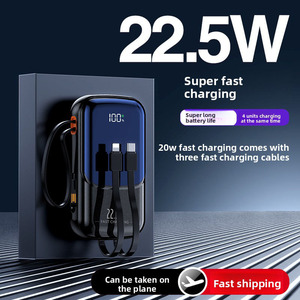 <span class=keywords><strong>Batterie</strong></span> <span class=keywords><strong>externe</strong></span> 22,5 W en plastique, charge rapide, grande capacité 20 000 mAh, sortie multi-ports, <span class=keywords><strong>batterie</strong></span> <span class=keywords><strong>externe</strong></span> portable au lithium-ion - Product Image 4
