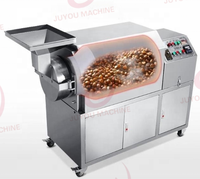 JUYOU Torréfacteur de café automatique Torréfacteur d'arachide et de noix Machine à torréfier les graines et les noix à gaz électrique
