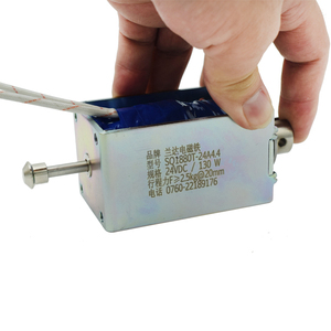 Điện Từ Một Chiều 12V 24V Điện Từ Kéo Đẩy Tuyến Tính Khung Mở Dài 25Mm - Product Image 4