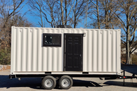 Maisons mobiles en bois préfabriquées de corée, conteneur écologique en bois vert, avec roues, petite maison remorque, design mobile, expédition en chine
