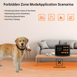 Nouveau <span class=keywords><strong>collier</strong></span> d'entraînement de clôture électrique sans fil de produit breveté avec clôture de limite de <span class=keywords><strong>chien</strong></span> sûre rechargeable portable à distance 3-en-1 - Product Image 5