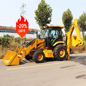 Offre Spéciale pelleteuse 4x4 engins de terrassement chargeuse frontale et pelleteuse diesel Retroexcavadora mini chargeuse pelleteuse remorquable - Product Image 5