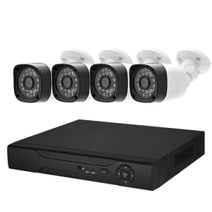 XMEye 2MP 4CH数字录像机套件4IN1 AHD/TVI/CVI室外模拟摄像机红外夜视闭路电视套件