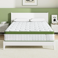 Kühlendes Gewebe, gewellter Schaumstoff, 12 Zoll Euro-Top Hybrid-Gel-Memory-Schaum-Taschenfederkernmatratze, mittelfest, für Krankenhaus und Schlafzimmer