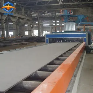 Steel Plate Preservation Line Roller Conveyor Pass-Through Type Shot Blasting and Painting Machine