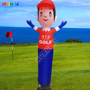 Mẫu Miễn phí thiết kế mới nhất ngoài trời Duy nhất chân Inflatable Ống quảng cáo Inflatable đầu bếp không khí vũ công - Product Image 6