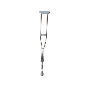 Stainless Steel Shock Absorbing <b>Crutches</b> 9 Position Adjustable Spring For <b>Walking</b> Support Under Armpits - Product Image 1