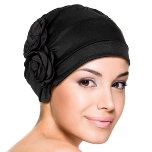 HZO-18115 Turban Chimiothérapie, Bonnet Fleur, Écharpe, Chapeau, Bandeau pour la <span class=keywords><strong>Perte</strong></span> de <span class=keywords><strong>Cheveux</strong></span>, Chapeau pour Patient Atteint de Cancer - Product Image 3