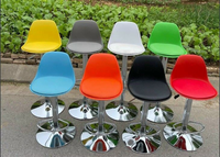 Tabouret de bar pivotant moderne, chaise haute pour bar à domicile, salle à manger, cuisine, salon, hauteur réglable, structure en métal, tabourets de comptoir