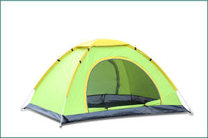 Sıcak satış 1-2 kişi glaoutdoor şişme kamp çadırı su geçirmez Oxford açık aile yürüyüş kamp için bir yatak odası yapısı - Product Image 3