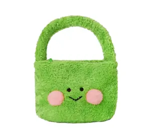 J565 New arrival Cute Plush Handbag Cartoon animal multi colorful Bag Gift Shopping Bag Doll Girl Plush women Carrying HandBag