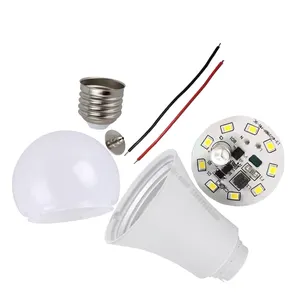 3w 5w 6w 7w 8w 9w 10w 11w 12w 15w 18w 20w 25w e27 unassembled led bulb raw material skd led bulb