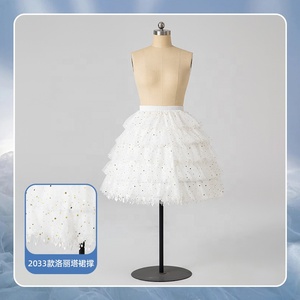 <span class=keywords><strong>Jupon</strong></span> à désosser Lolita brodé <span class=keywords><strong>antistatique</strong></span> réglable-<span class=keywords><strong>Jupon</strong></span> volumineux pour cosplay et tenue quotidienne - Product Image 6