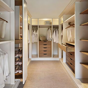 BALOM <span class=keywords><strong>Armario</strong></span> Vestidor de Lujo Personalizado con <span class=keywords><strong>Espejo</strong></span> y Luz con Sensor, Armarios que Ahorran Espacio, Muebles de China ALK-in-loset - Product Image 4