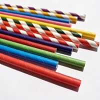 Pailles en papier en gros, pailles en papier pour bubble tea, pailles à boire en papier
