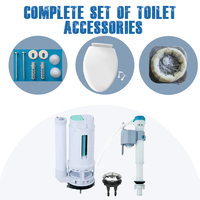 WC Sanitaire Monobloc à Siphon pour Salle de Bain, Modèle Sud-Américain
