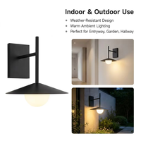 Applique murale LED moderne en fer, lumière blanc chaud 3500K, pour intérieur/extérieur, jardin, escalier, chambre élégante, éclairage de chevet