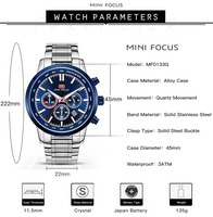 Jam Tangan Kuarsa Bulat Pria Chronograph Multi Dial Kalender Tali Silikon Dekoratif