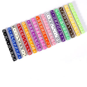 Grosir <span class=keywords><strong>8mm</strong></span> 10mm 16mm dadu dengan titik lebih murah warna-warni dadu akrilik D6 dadu untuk permainan - Product Image 2
