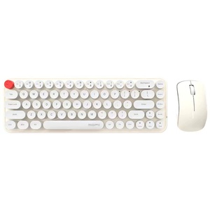 Combo de Teclado y Ratón Inalámbrico OEM Retro de Alta Calidad con Teclas DOT, 2.4Ghz, Diseño Dulce y Lindo, Ideal para Regalo - Product Image 3