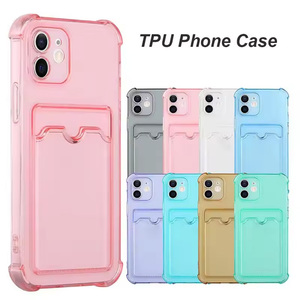 Case For iPhone 17 16 15 14 13 12 11 Pro Max Plus XS Air XR Mini SE Card Bag Clear Phone Cover Anti-Fall Anti-Yellow Shockproof - Product Image 1