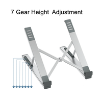 Support Multifonctionnel Stable avec Station d'Accueil USB Pliable et Réglable en Hauteur pour Ordinateur Portable et Tablette – Idéal Maison et Bureau