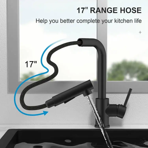 Mélangeur de cuisine moderne en acier inoxydable 304, Flexible, extractible, robinet de pulvérisation, articles sanitaires, robinet de cuisine, robinet de mélangeur - Product Image 4
