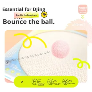 耐久性のあるモダンスタイルの壁に取り付けられたレコードプレーヤー猫スクラッチパッド害虫耐性非研磨猫の足の木 - Product Image 5