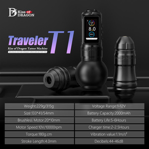 Fırçasız Motor dövme makinesi kablosuz ve döner tabanca-vücut sanatı ve dövme sanatçıları için profesyonel doğrudan sürücü elektrikli kalem - Product Image 6