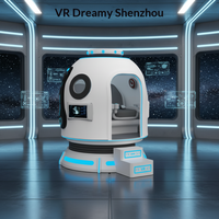 Simulador de Helicóptero VR Autónomo con Cabina de Vuelo, Simulador de Vuelo con Movimiento para el Hogar, Escuela, Guardería, Opción de Juego al Aire Libre