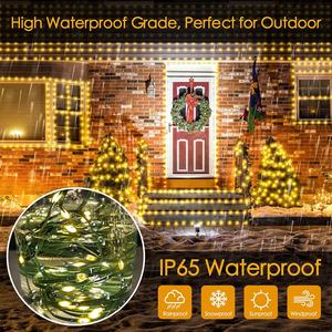 Guirlandes lumineuses intelligentes pour Noël, imperméables, pour l'extérieur, décorations de Noël - Product Image 2