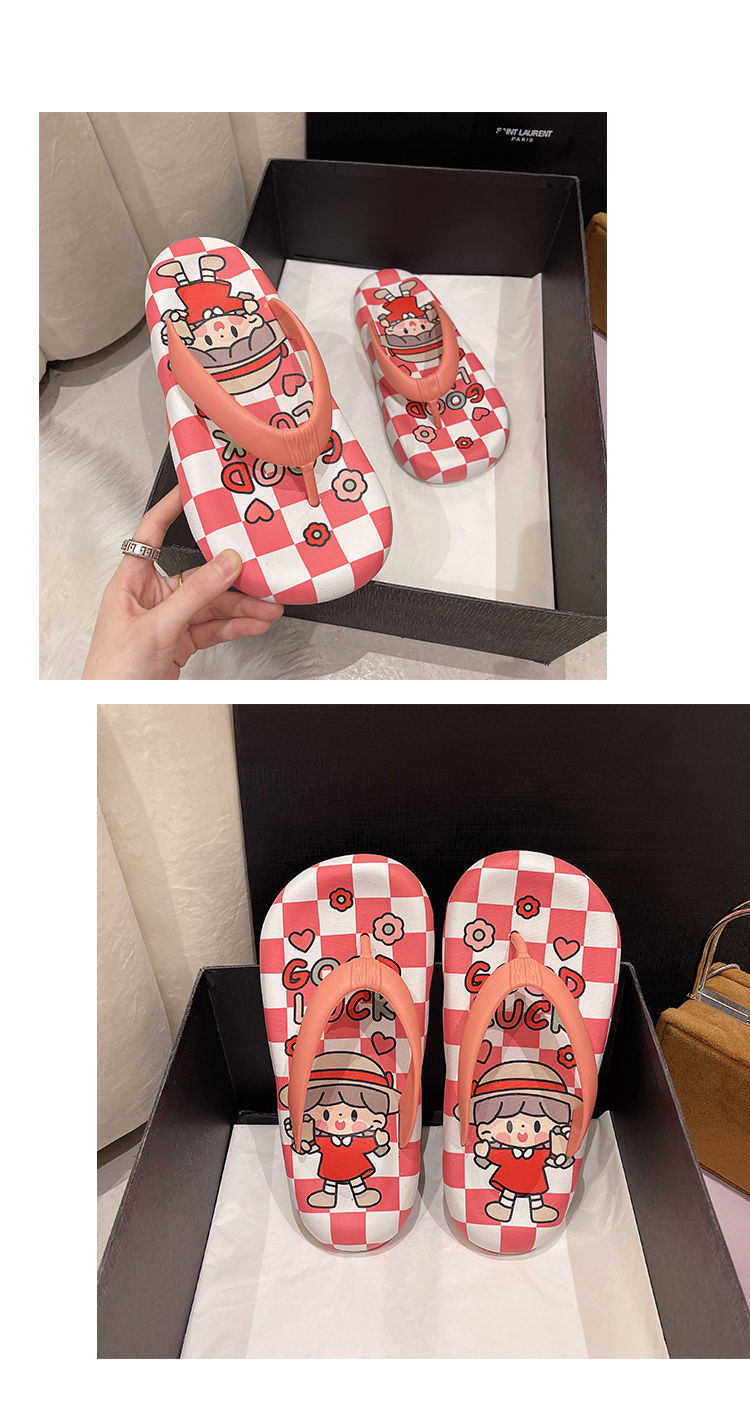 Women Summer Beach Slippers Solid Color Non-slip Latest Flip Flop Slippers