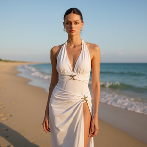 Maillot de bain une pièce grande taille HDJ, col en V profond, effet ventre plat, tenue de plage conservatrice, tailles 46 48 50 52, couleurs bleu, noir, vert, rouge - Product Image 4