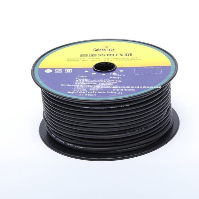 Copper 2-core Guitar DMX Console HIFI XLR Audio Microphone Cable Professional PVC Jacket Braided Shield Reel 100-meter