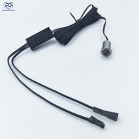 Interrupteur intelligent à détecteur de mouvement LED DC12V-24V, détection de présence humaine avec distance de détection de 2-4m et câble de 2m pour l'éclairage d'armoires