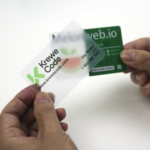 Tarjeta de Visita Transparente de PVC, Estilo Personalizado, Tarjeta de Visita de Plástico Transparente, Impresión Artesanal - Product Image 4