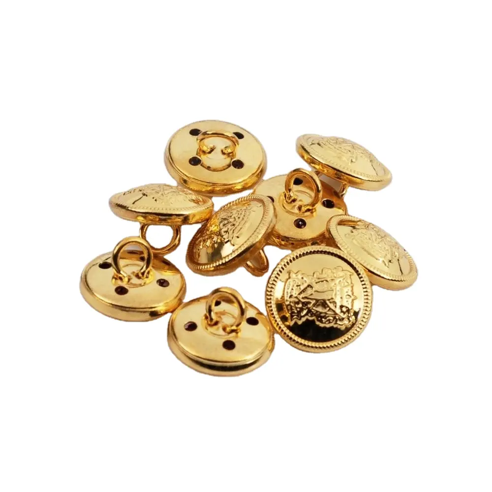 חדש עיצוב זהב כפתור עם לוגו מותאם אישית תפירת כפתור BM10213
