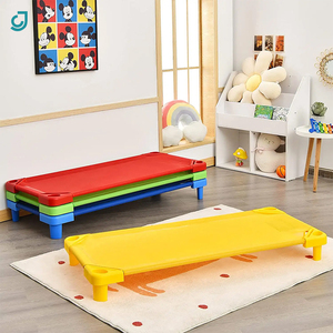 Cuna Jingchen de Alta Gama Apilable y Colorida para Guardería y Preescolar con Tela Superior para Niños y Bebés, Set de Cama Estándar - Product Image 4