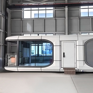 Prefab nhà không gian viên nang Apple cabin Cấu trúc thép di chuyển nhà - Product Image 2