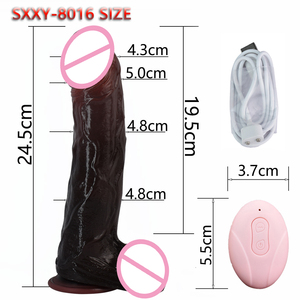 24CM ukuran besar Vibrator realistis gelap <span class=keywords><strong>Dildo</strong></span> merangsang Vagina 10 frekuensi Vibrator dengan Sucker mainan seks untuk wanita - Product Image 5