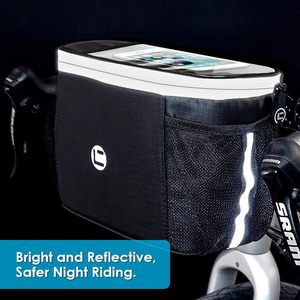 Bolsa de Ciclismo con Logotipo Personalizado Directo de Fábrica, con Soporte para Cuadro Delantero, Alforjas Impermeables, Bolsa de Herramientas para Ciclismo - Product Image 1