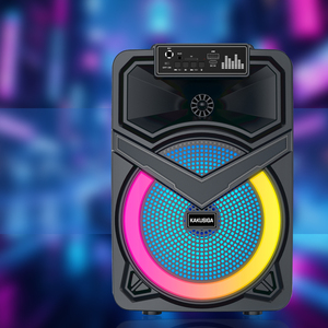 Kakusiga 8 Inch 12W Rechargeable Speaker with <b>Microphone</b> Portable for Party Speaker Model KK-8107 - Product Image 6