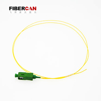 Optical Fibre Pigtail 12 Colors SC/UPC 1.5m 0.9mm LSZH G.652D Fiber Optic Pigtail