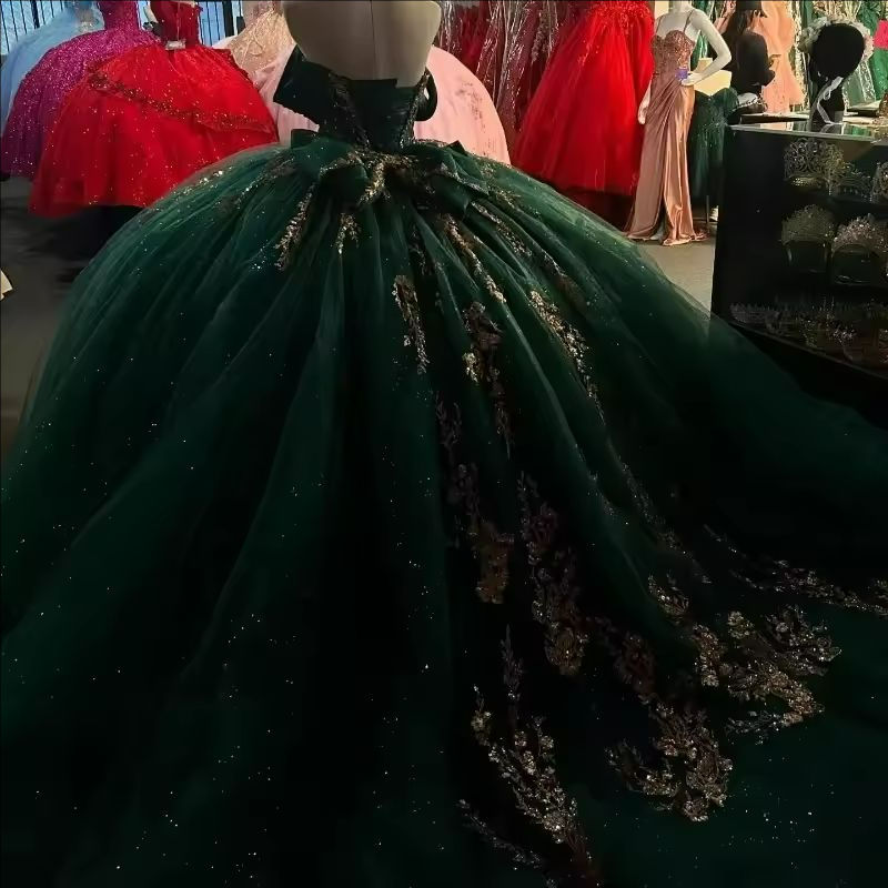 quinceanera dresses ball gown birthday dress girls party dress off shoulder lace princess elegant