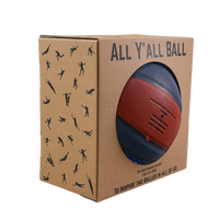 Caja de correo de cartón con impresión de logotipo personalizado, caja de presentación de balón de fútbol, caja de exhibición para balón de baloncesto