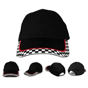 Gorra Trucker de 6 Paneles Ajustable con Estampado de Personajes por Sublimación para Equipo de Carreras, 100% Algodón, Negra, Unisex, Moda de Verano, Metal - Product Image 3