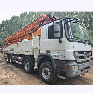Camión Bomba de Concreto Usado Zoomlion Renovado con Chasis Benz, Bomba Hidráulica de 56m, Máquina de Construcción de Cemento Móvil en Venta - Product Image 2